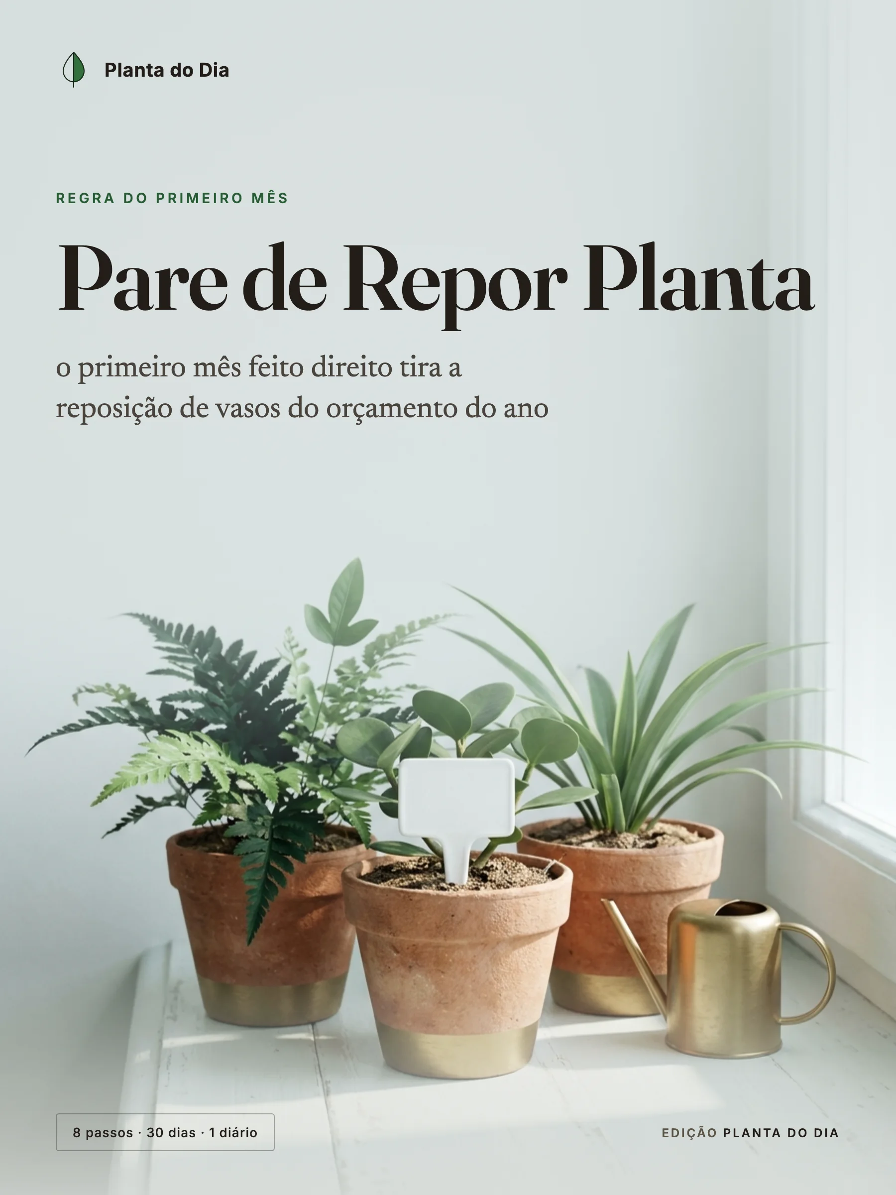 Capa do guia Pare de Repor Planta